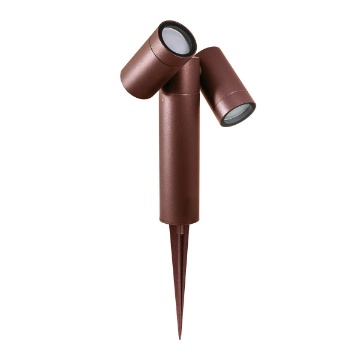 Immagine di Proiettore Da Giardino Picchetto Con Doppio Faretto Orientabile GU10 Gea Led