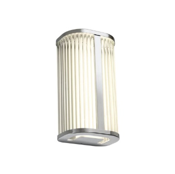 Immagine di Applique Da Bagno Cromo Vetro Rigo Led CCT 12w Redo