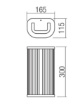 Immagine di Applique Decorativa Bagno Nera Con Vetro Rigato Led CCT 12w Redo