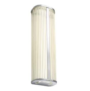 Immagine di Applique Led Cromo Con Vetro Trasparente Da Bagno 20w 3000k-4000k Redo