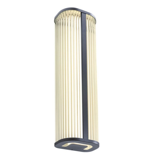 Immagine di Applique Nera In Vetro Da Bagno IP44 Led 20w 3000k 4000k Redo
