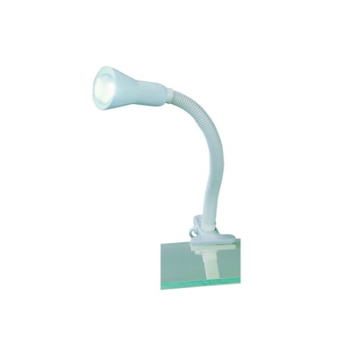 Immagine di Lampada Orientabile Con Pinza Flexo Bianco 1xE14 Trio Lighting