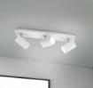 Immagine di Lampada Da Soffitto Bianca 3 Luci Faretti Direzionabili Marley Trio