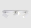Immagine di Lampada Da Soffitto Bianca 3 Luci Faretti Direzionabili Marley Trio