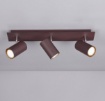Immagine di Plafoniera 3 Faretti GU10 Orientabili Ruggine Marley Trio