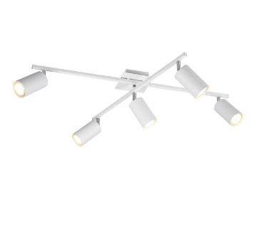 Immagine di Lampada Orientabile Da Soffitto Bianca Con Faretti GU10 Marley Lighting