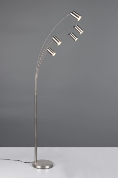 Immagine di Piantana Bracci Spioventi 5 Luci Orientabili MarleyTrio Lighting