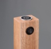 Immagine di Piantana Legno Led 3000k Con 3 Faretti Nichel Orientabili GU10 Marley Trio