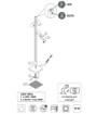 Immagine di Piantana Legno Led 3000k Con 3 Faretti Nichel Orientabili GU10 Marley Trio