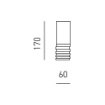 Immagine di Faretto Da Soffitto Cilindro Moderno 1xGU10 Emily Gea Luce