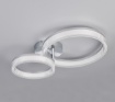 Immagine di Plafoniera Led Cromo Cerchi 22w 4000k Mova Trio