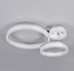 Immagine di Plafoniera Moderna Cromo 3 Cerchi Led 32w 4000k Mova Trio