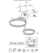 Immagine di Plafoniera Moderna Cromo 3 Cerchi Led 32w 4000k Mova Trio