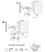 Immagine di Applique Squadrata Nera Con Cornice Legno Bano Trio Lighting