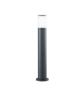 Immagine di Paletto Led Con Prese Schuko Da Esterno IP54 Antracite Discovery Intec Light