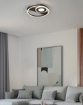 Immagine di Plafoniera Horus Nera Cerchi Led 22w 3000k Trio