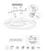 Immagine di Plafoniera Horus Caffe Cerchi Led 22w 3000k Trio