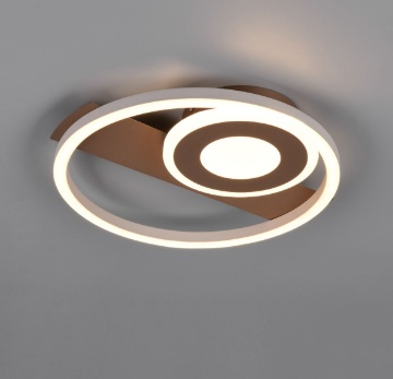 Immagine di Plafoniera Horus Caffe Cerchi Led 22w 3000k Trio