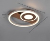 Immagine di Plafoniera Horus Caffe Cerchi Led 22w 3000k Trio