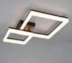 Immagine di Plafoniera Squadrata Nera Led 22w 3000k Camino Trio