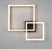 Immagine di Plafoniera Squadrata Nera Led 22w 3000k Camino Trio