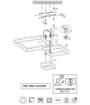 Immagine di Plafoniera Bianca Design Geometrico 3 Quadrati Led 32w 4000k Camino Trio
