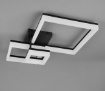 Immagine di Plafoniera Geometrica Nera 3 Quadrati Led 32w 3000k Camino Trio