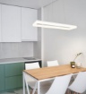 Immagine di Lampadario Led Rettangolo Bianco Per Tavolo 27w 4000k Camino Trio