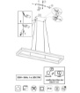 Immagine di Lampadario Led Rettangolo Bianco Per Tavolo 27w 4000k Camino Trio