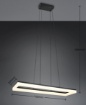 Immagine di Lampadario Led Da Tavolo Nero Rettangolare 27w 3000k Camino Trio