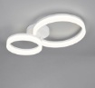 Immagine di Plafoniera Scope Bianca Cerchi Led 22w 4000k Trio