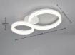 Immagine di Plafoniera Scope Bianca Cerchi Led 22w 4000k Trio