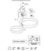 Immagine di Plafoniera Scope Bianca Cerchi Led 22w 4000k Trio