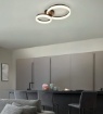 Immagine di Plafoniera Cerchi Neri Led 22w 3000k Scope Trio Lighting