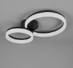 Immagine di Plafoniera Cerchi Neri Led 22w 3000k Scope Trio Lighting