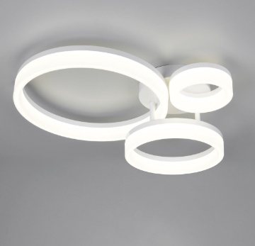 Immagine di Plafoniera Led 3 Cerchi Bianchi 32w 4000k Scope Trio Lighting