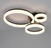 Immagine di Plafoniera Scope Led 3 Cerchi Neri 32w 3000k Trio Lighting