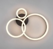Immagine di Plafoniera Scope Led 3 Cerchi Neri 32w 3000k Trio Lighting