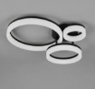 Immagine di Plafoniera Scope Led 3 Cerchi Neri 32w 3000k Trio Lighting