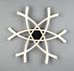 Immagine di Plafoniera Design Inteccio Nero Led 33w 3000k Pollock Trio Lighting