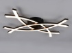 Immagine di Plafoniera Intrecciata Nera Pollock Led 22w 3000k Trio Lighting