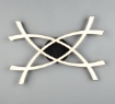 Immagine di Plafoniera Intrecciata Nera Pollock Led 22w 3000k Trio Lighting