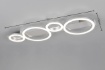 Immagine di Plafoniera Cromo Cerchi Luminosi Led 4000k Lumos Trio Lighting