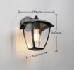 Immagine di Lanterna Da Esterno Nera Venta IP44 Trio Lighting