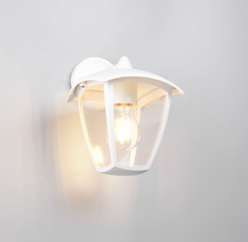 Immagine di Lanterna Bianca Da Parete Esterna Venta IP44 Trio Lighting