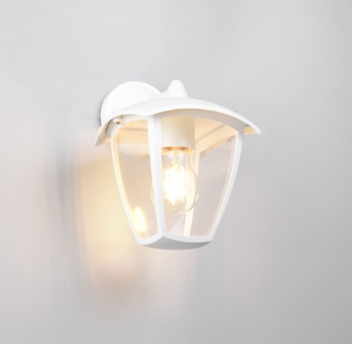 Immagine di Lanterna Bianca Da Parete Esterna Venta IP44 Trio Lighting