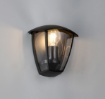 Immagine di Applique Da Esterno Nero Con Vetro Venta IP44 Trio Lighting