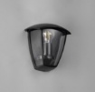 Immagine di Applique Da Esterno Nero Con Vetro Venta IP44 Trio Lighting