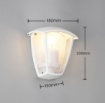 Immagine di Applique Esterno Bianca Con Vetro Venta IP44 Trio Lighting