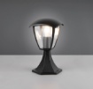 Immagine di Paletto Basso Esterno Venta Nero 30 cm Con Vetro IP44 Trio Lighting